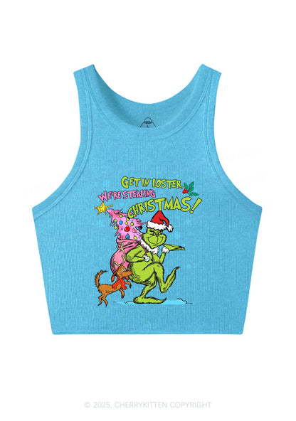 We Are Stealing Christmas Y2K Crop Tank Top Cherrykitten