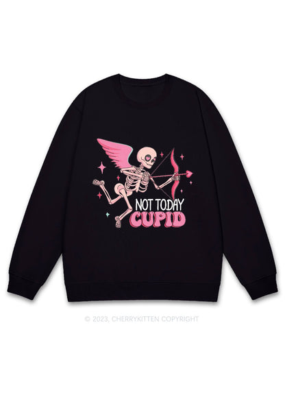 Not Today Cupid Halloween Y2K Sweatshirt Cherrykitten
