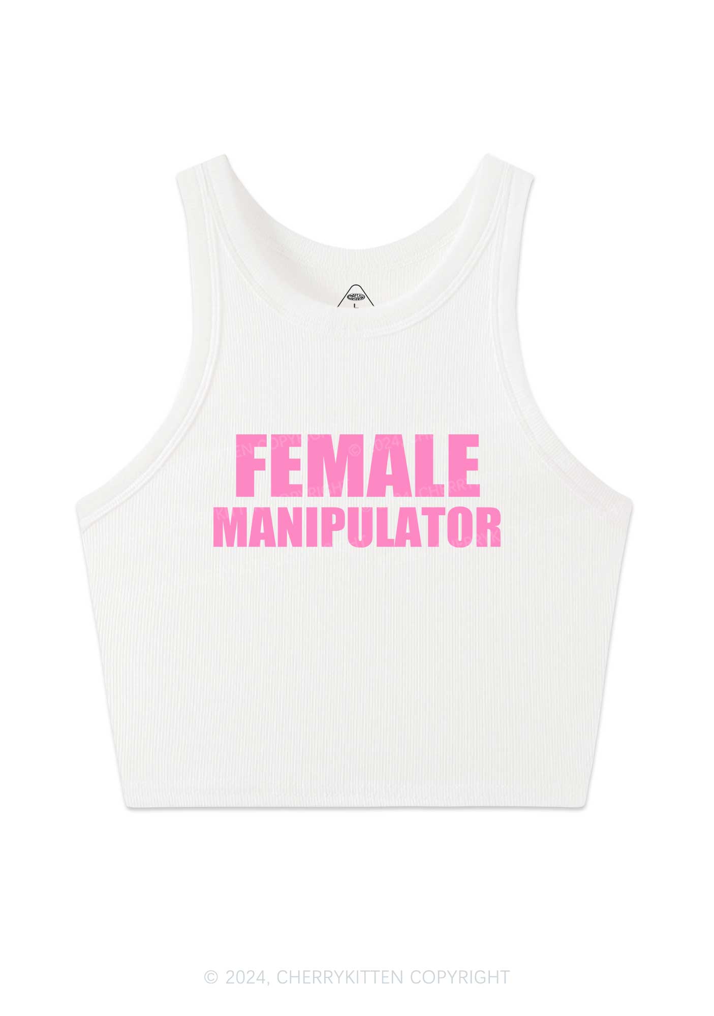Female Manipulator Y2K Crop Tank Top Cherrykitten