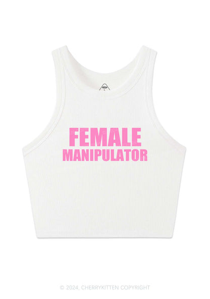 Female Manipulator Y2K Crop Tank Top Cherrykitten