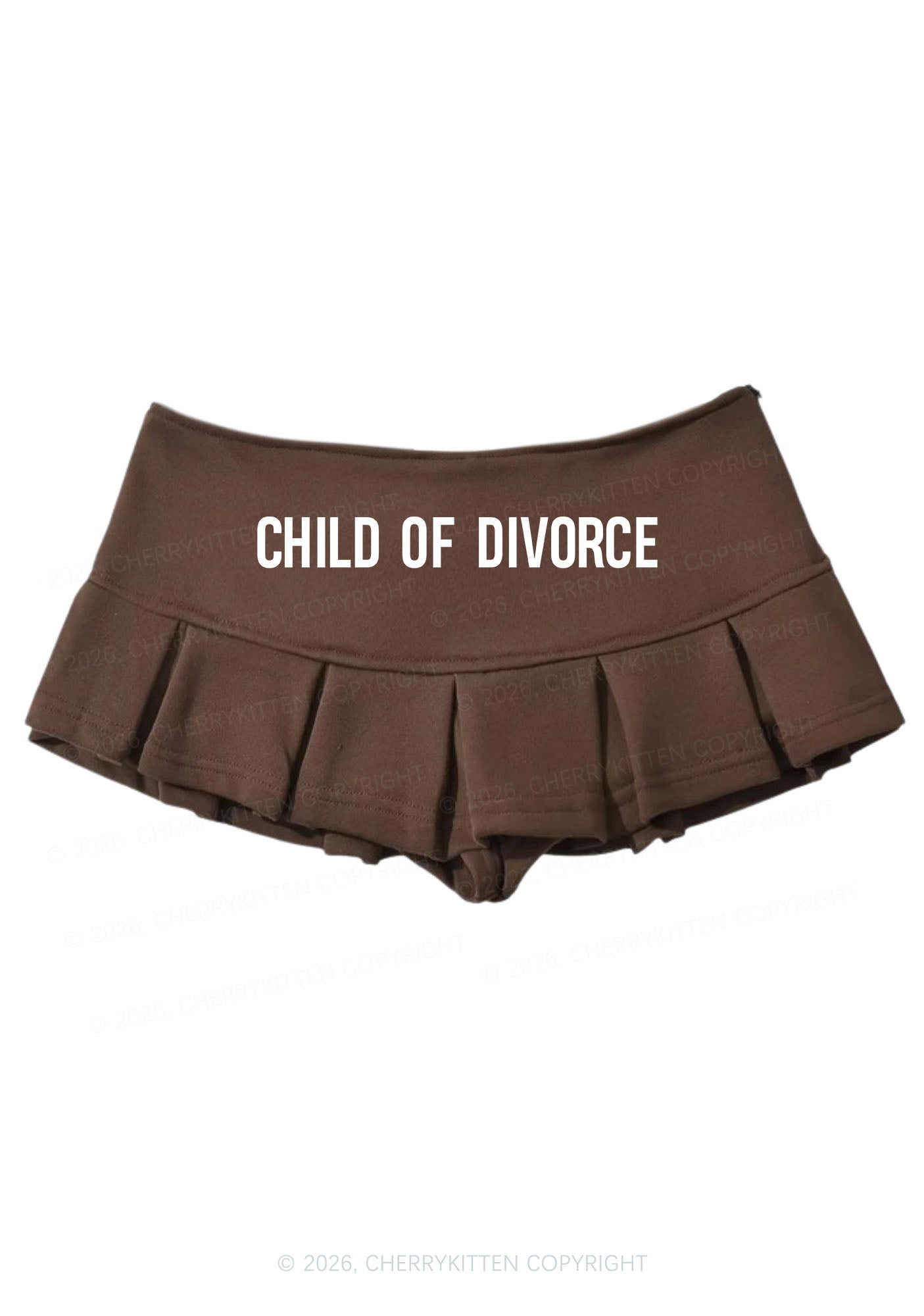 Child Of Divorce Y2K Mini Pleated Skirts Cherrykitten