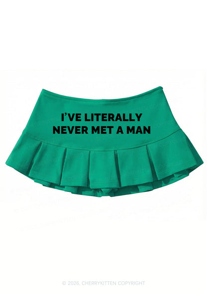 Never Met A Man Pirde Y2K Mini Pleated Skirts Cherrykitten