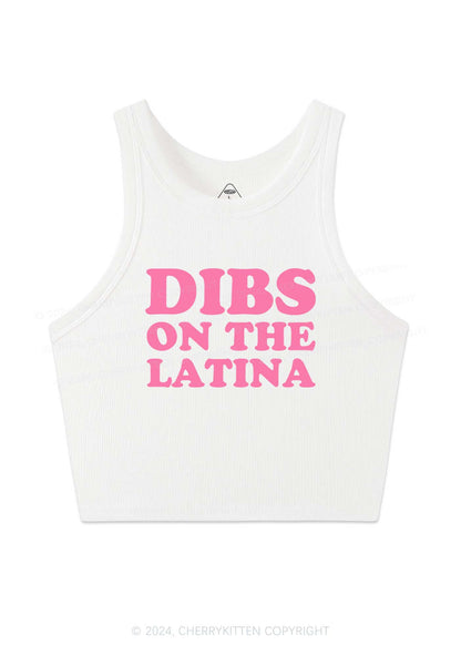 Dibs On The Latina Y2K Crop Tank Top Cherrykitten