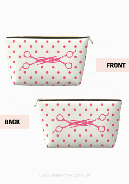 Pink Scissors Pride Y2K Makeup Bag Cherrykitten