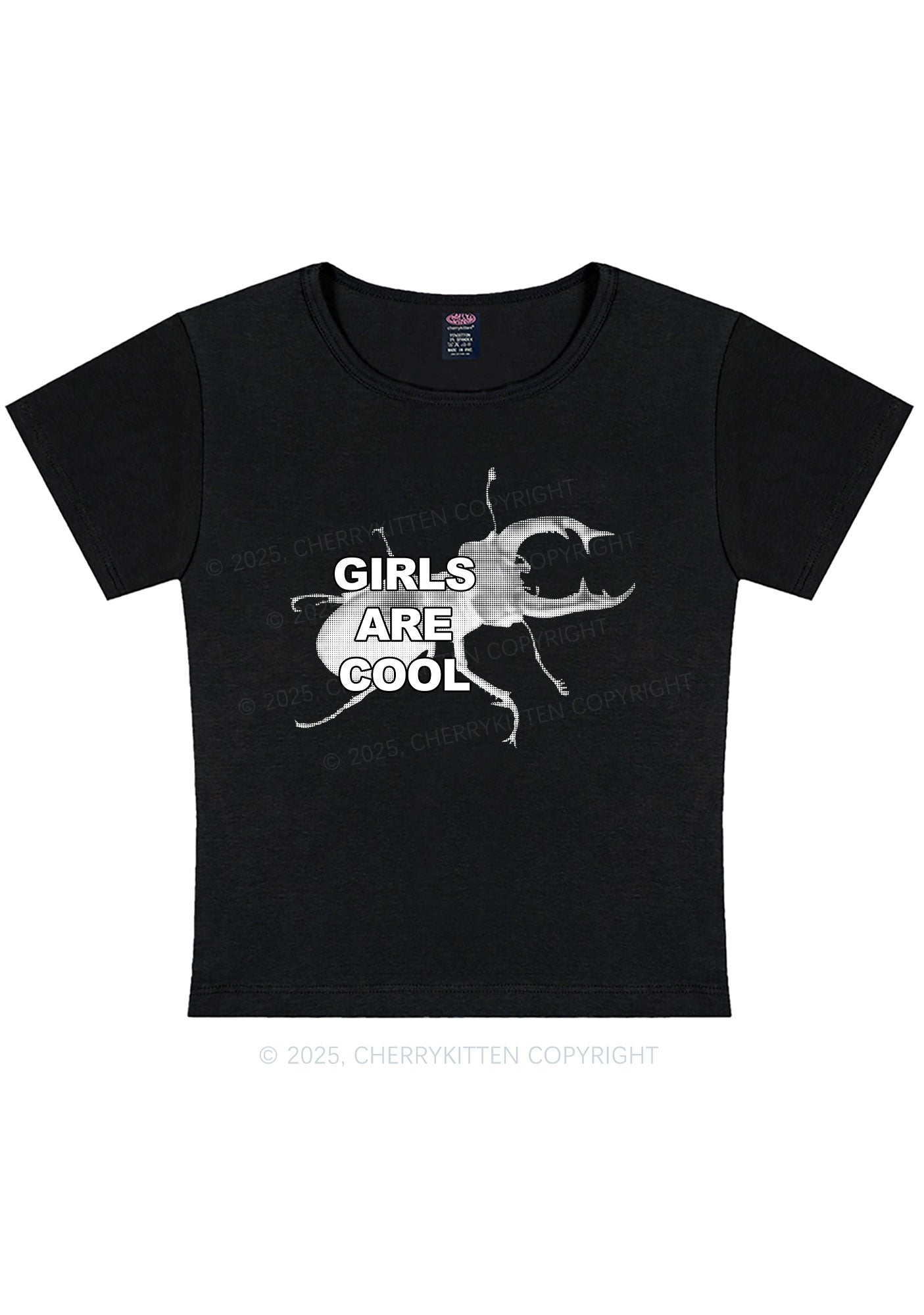 Beetle Girls Are Cool Y2K Baby Tee Cherrykitten