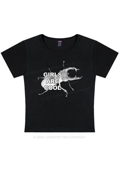 Beetle Girls Are Cool Y2K Baby Tee Cherrykitten