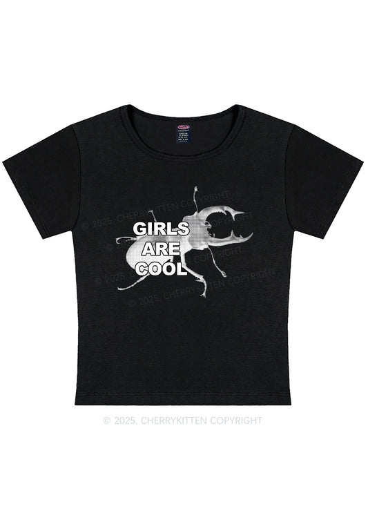 Beetle Girls Are Cool Y2K Baby Tee Cherrykitten