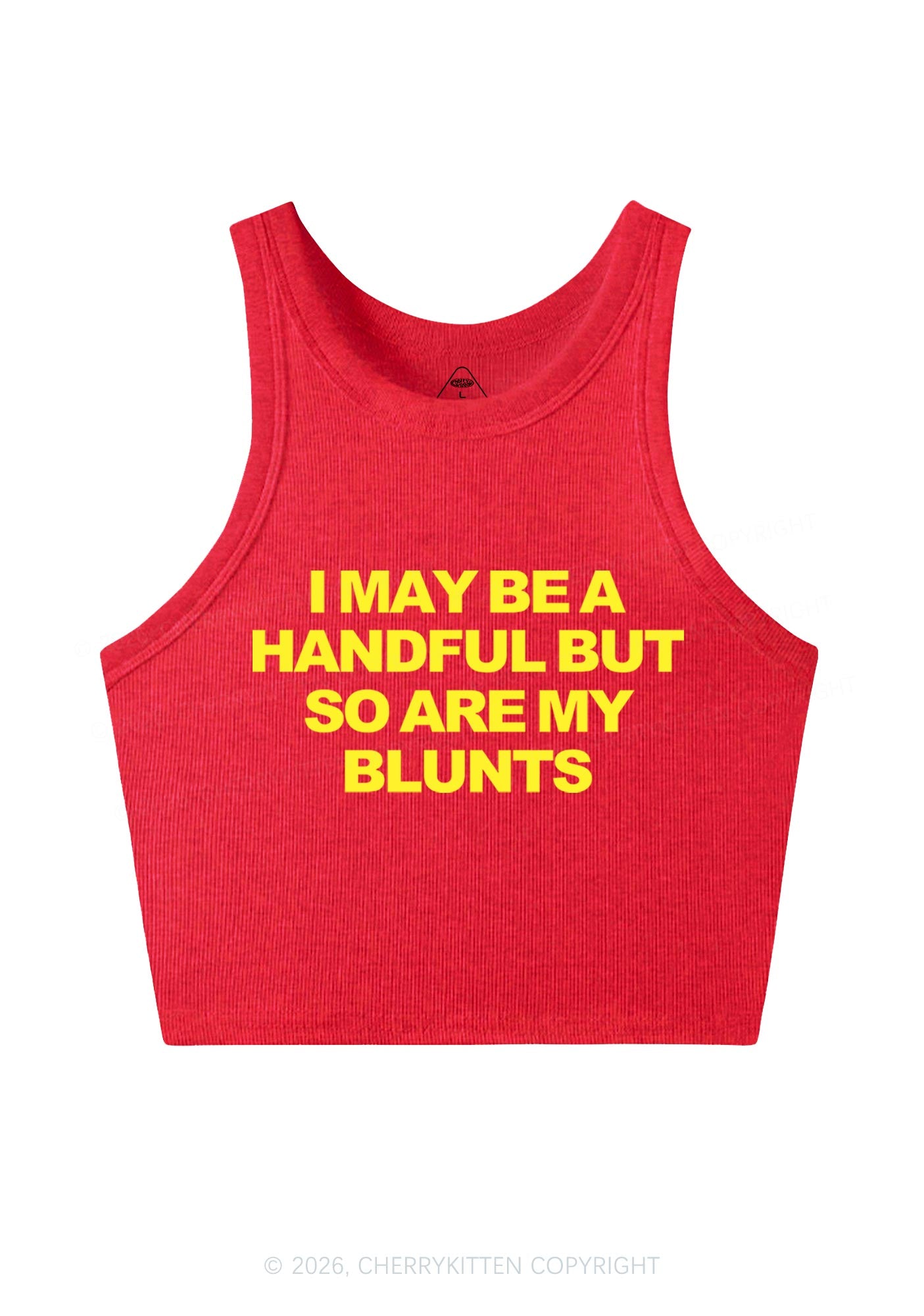 Handful Blunts Y2K Crop Tank Top Cherrykitten