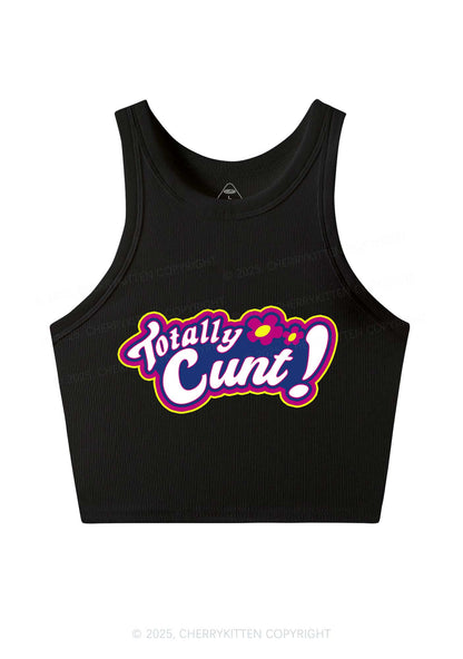Totally Cxxt Y2K Crop Tank Top Cherrykitten