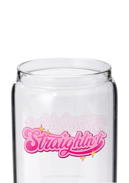 Straightnt Pride Y2K Printed Glass Cup Cherrykitten