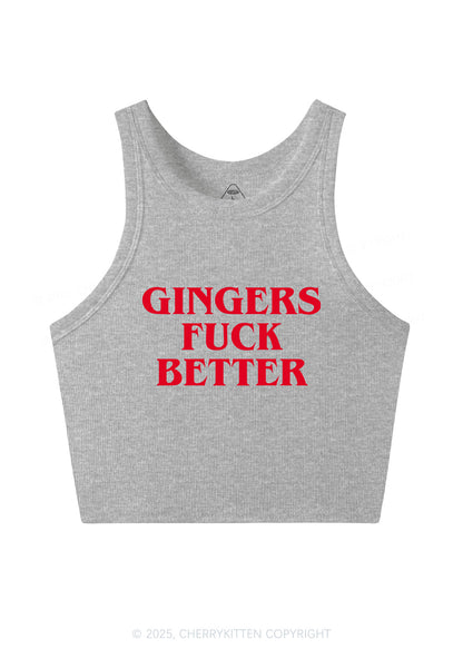 Gingers Fxxk Better Y2K Crop Tank Top Cherrykitten