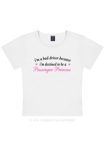 Destined To Be Passenger Princess Y2K Baby Tee Cherrykitten