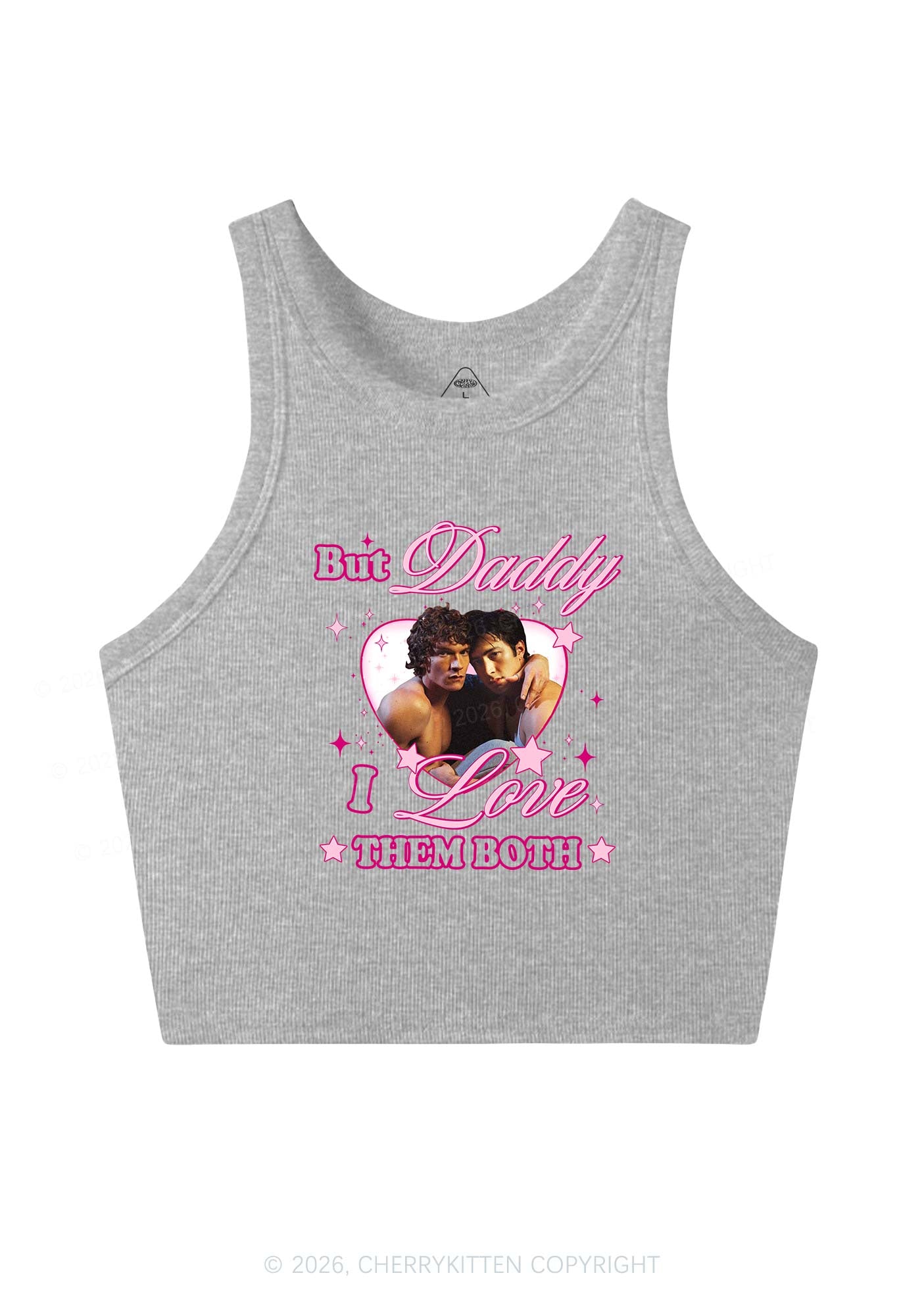But Daddy I Love Them Both HR Y2K Crop Tank Top Cherrykitten