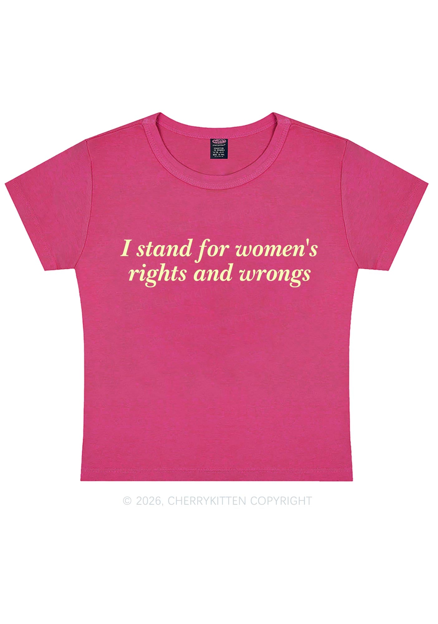 I Stand For Womens Rights Pride Y2K Baby Tee Cherrykitten