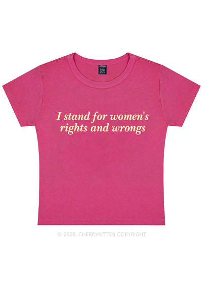 I Stand For Womens Rights Pride Y2K Baby Tee Cherrykitten