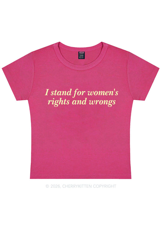 I Stand For Womens Rights Pride Y2K Baby Tee Cherrykitten