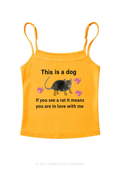 If You See Rat Y2K Spaghetti Strap Cami Cherrykitten