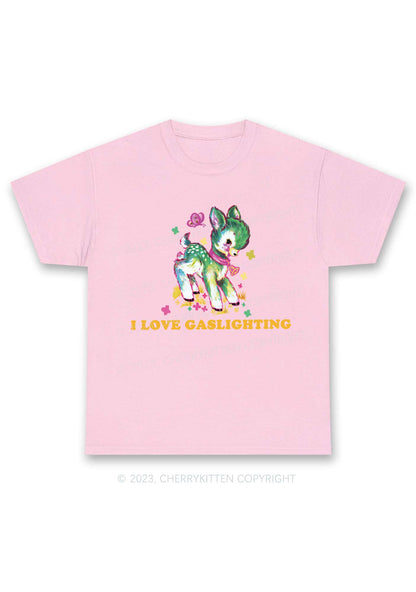 I Love Gaslighting Y2K Chunky Shirt Cherrykitten