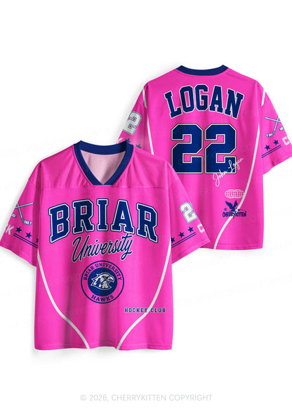 Pink Hockey Team JL Y2K Sport Jersey Shirts Cherrykitten