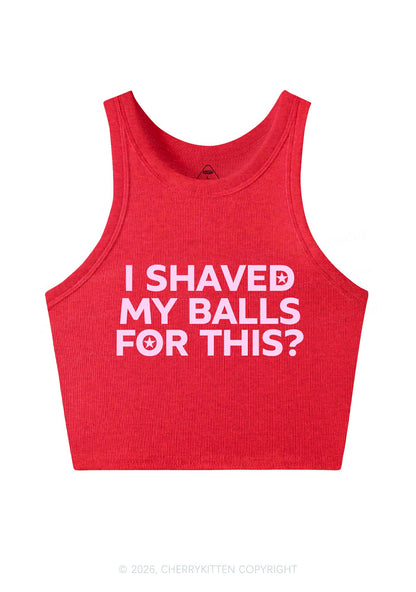 Shaved My Balls For This Y2K Crop Tank Top Cherrykitten