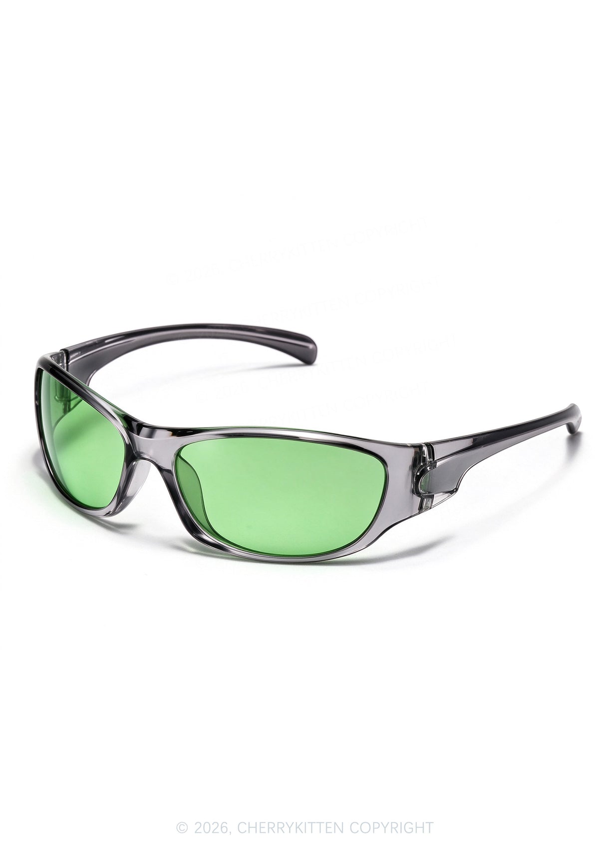 Retro Green Y2K Sunglasses Cherrykitten