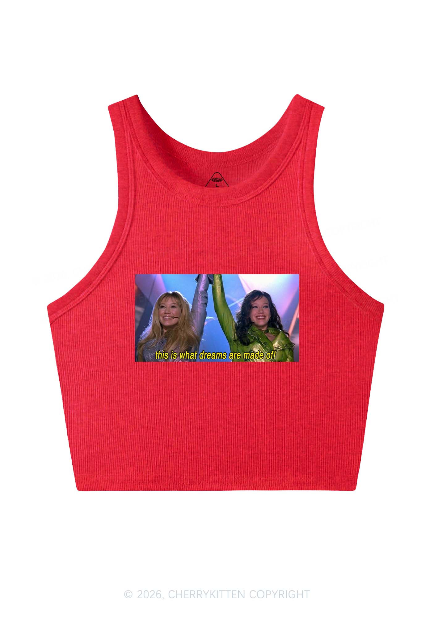 This Is What Dreams Are Y2K Crop Tank Top Cherrykitten