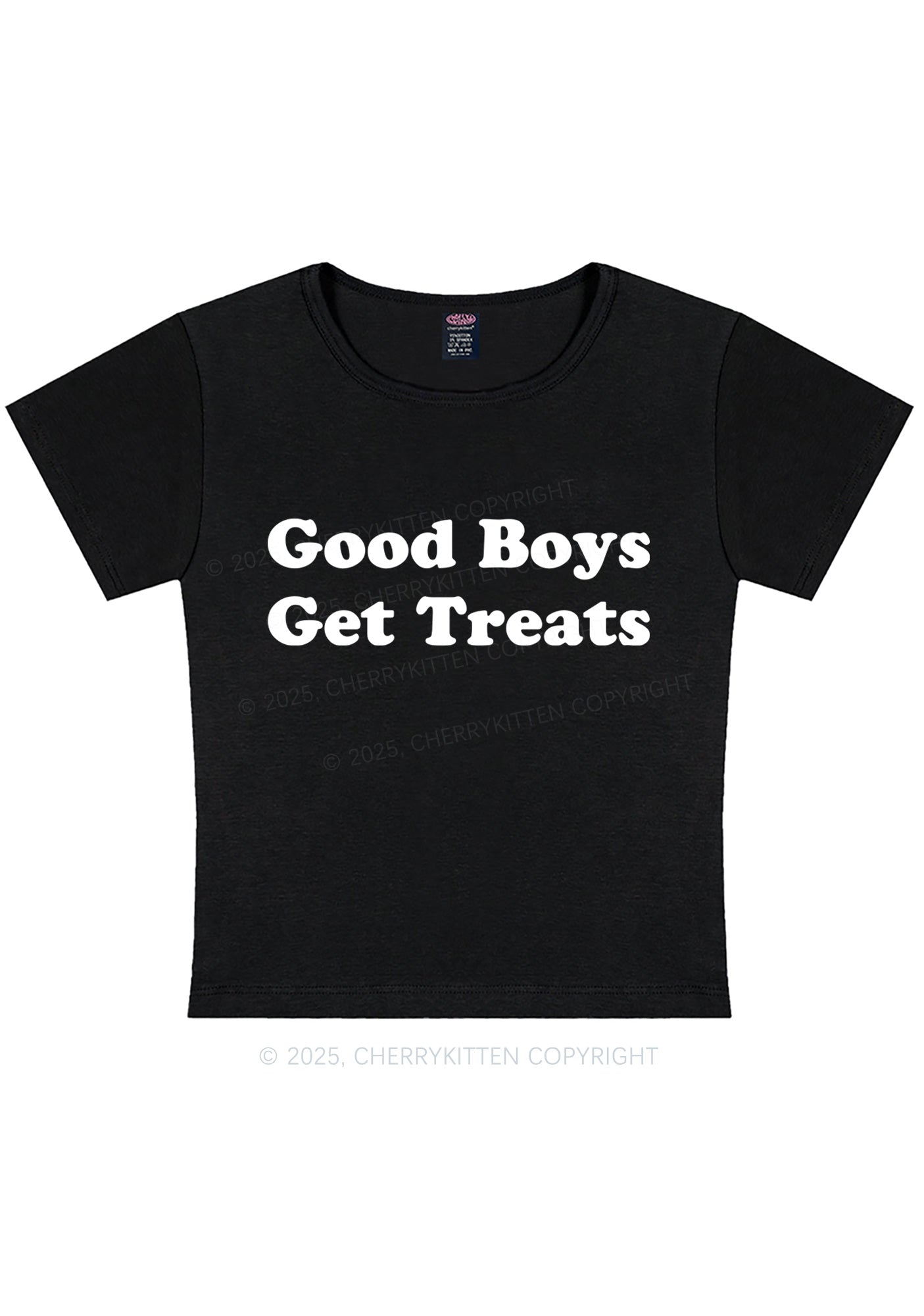 Good Boys Get Treats Y2K Baby Tee Cherrykitten