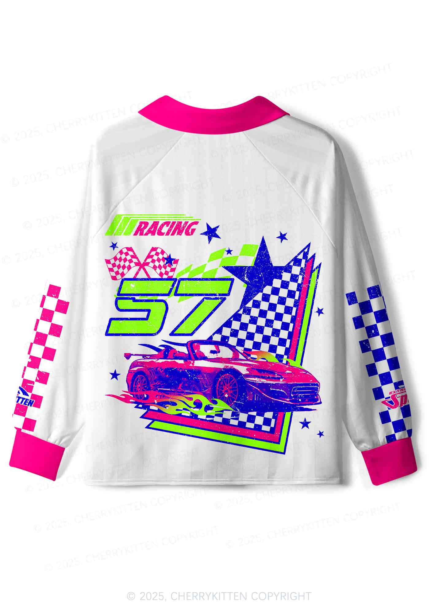 Custom Life Sucks Y2K Sport Long Sleeve Jersey Shirts Cherrykitten