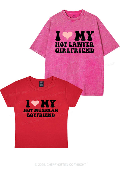 Custom My Hot Lawyer GF Y2K Valentine's Day Couple Shirt Cherrykitten
