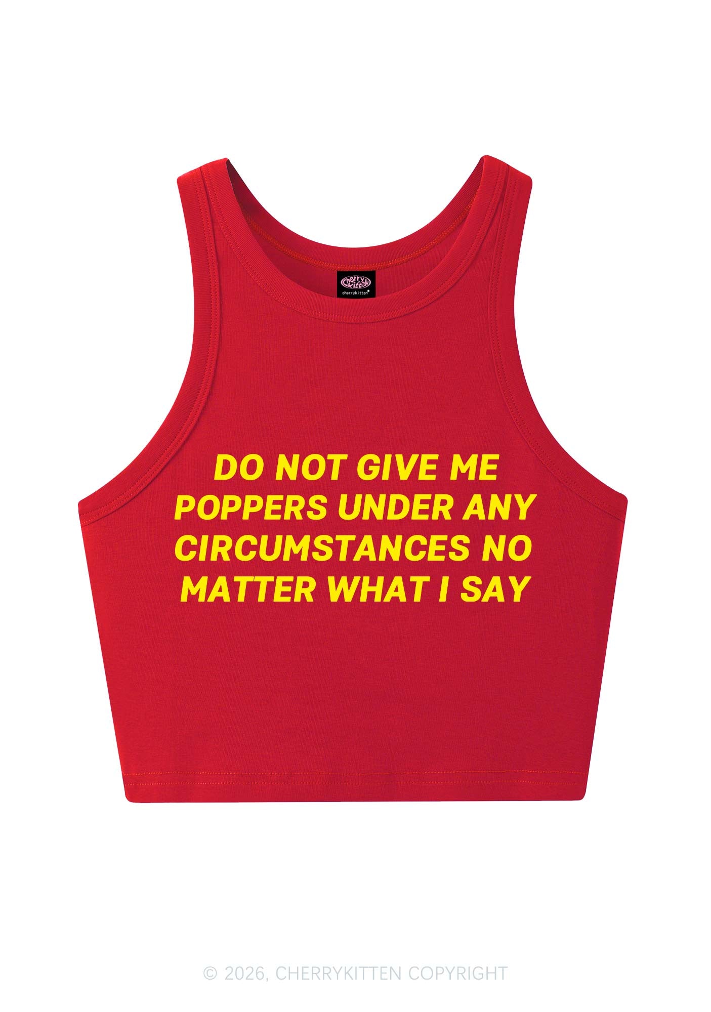 Do Not Give Me Pxppers Y2K Crop Tank Top Cherrykitten