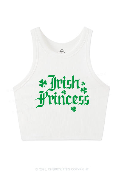 Irish Princess St Patricks Y2K Crop Tank Top Cherrykitten