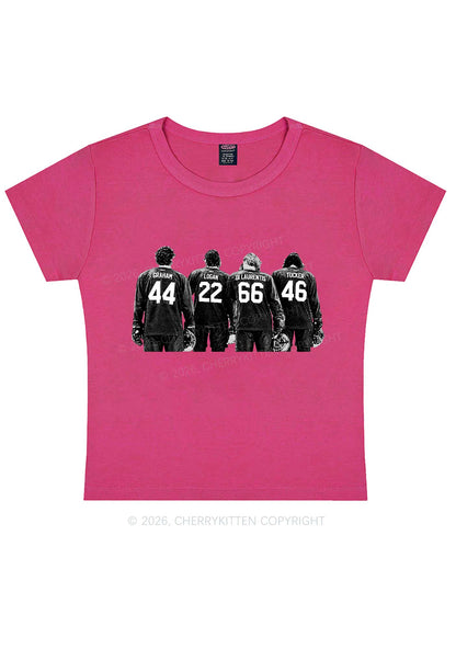 Hockey Crew Y2K Baby Tee Cherrykitten