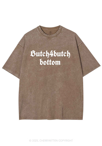 Butch Bottom Pride Y2K Shirts Washed Tee Cherrykitten