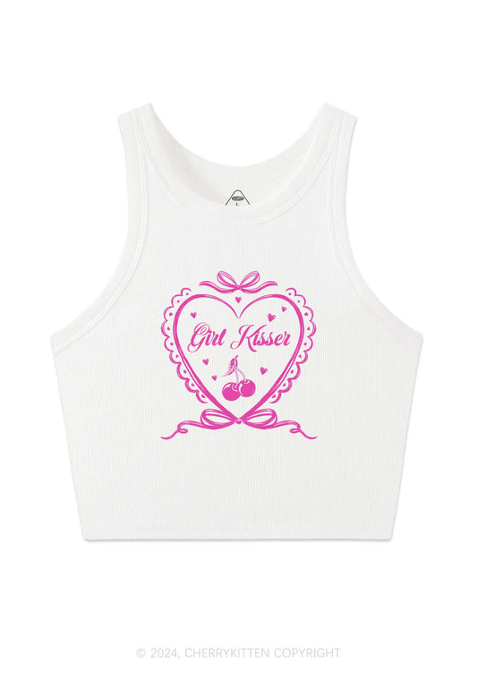 Girl Kisser Y2K Crop Tank Top Cherrykitten