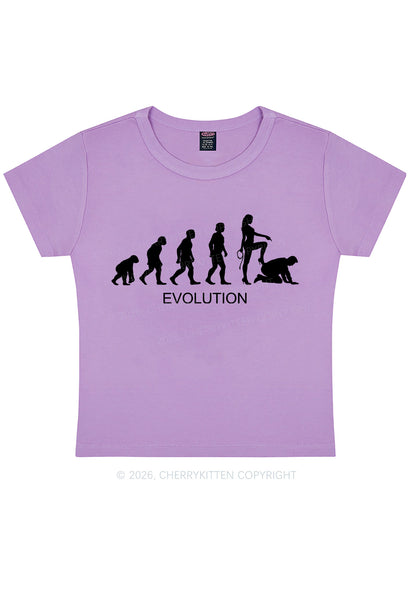 Female Evolution Y2K Baby Tee Cherrykitten