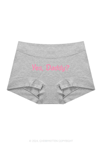 Yes Daddy Y2K Mid Rise Waist Boyshort Cherrykitten