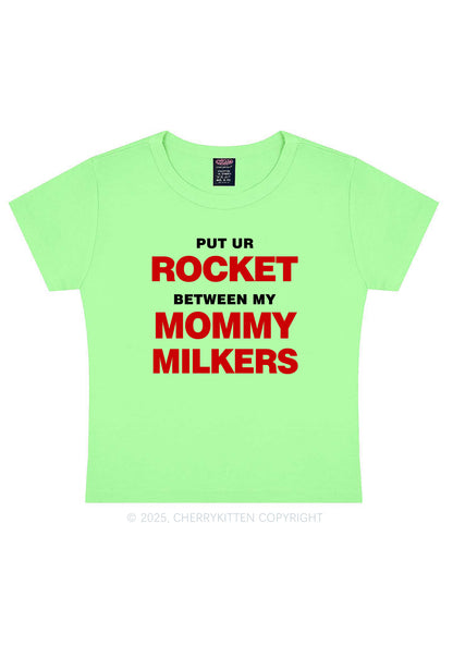 Rocket Mommy Milkers Y2K Baby Tee Cherrykitten