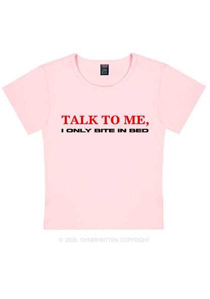 I Only Bite In Bed Y2K Baby Tee Cherrykitten