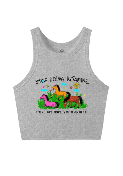Stop Doing Kxxamine Y2K Crop Tank Top Cherrykitten