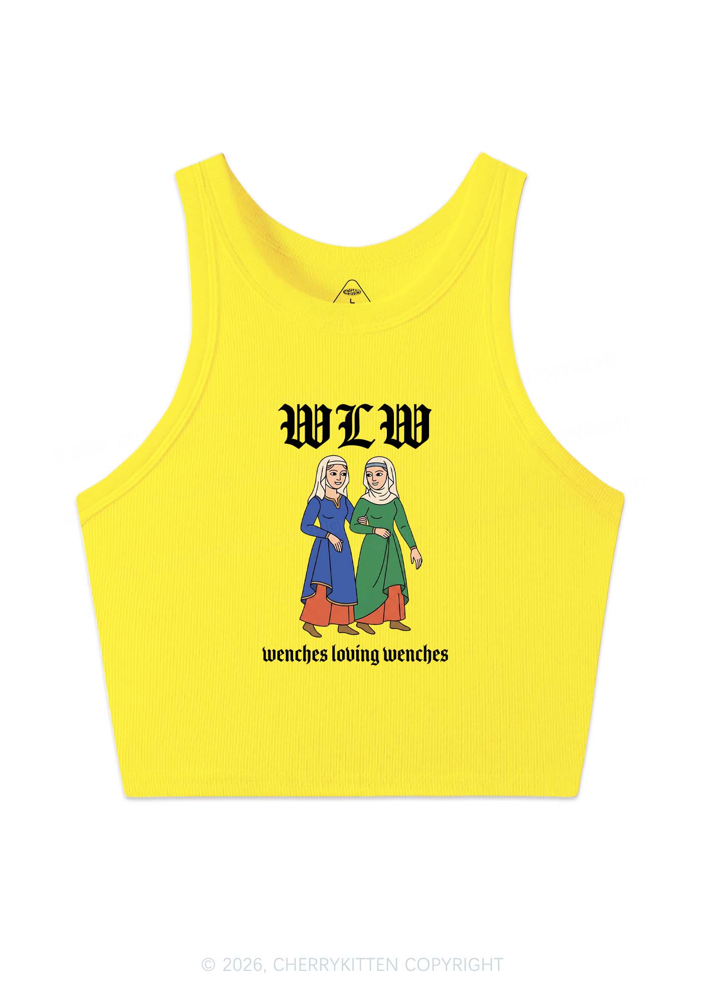 Wenches Loving Wenches Pride Y2K Crop Tank Top Cherrykitten