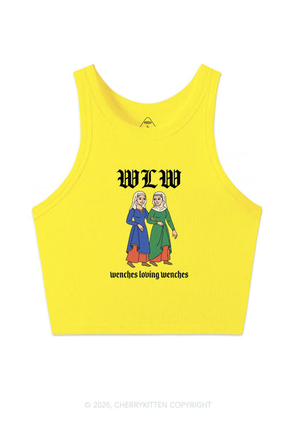 Wenches Loving Wenches Pride Y2K Crop Tank Top Cherrykitten