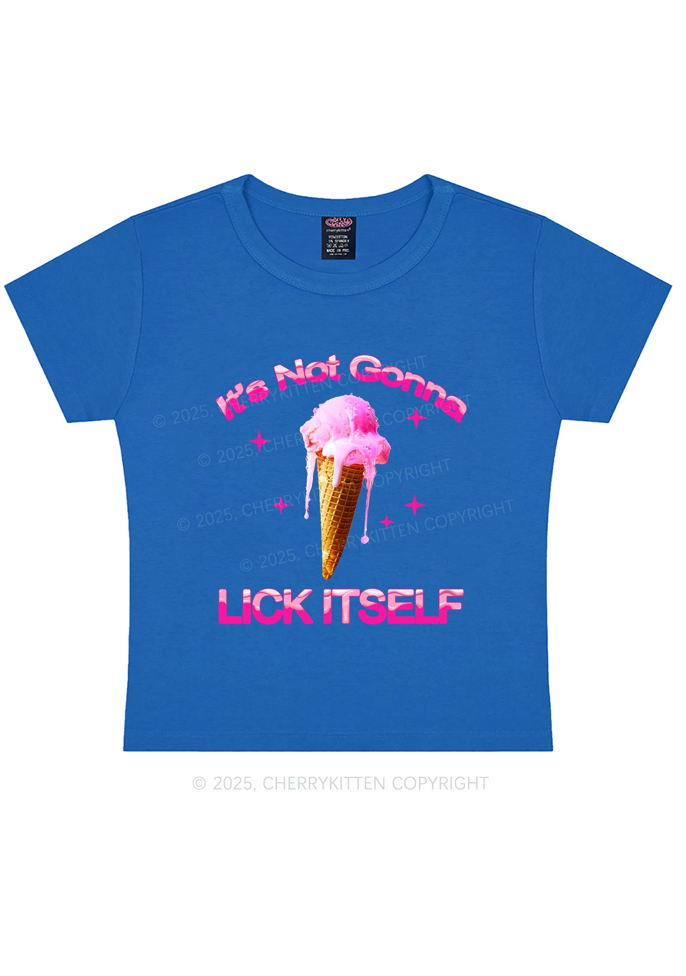 Ice Cream Lick Itself Y2K Baby Tee Cherrykitten