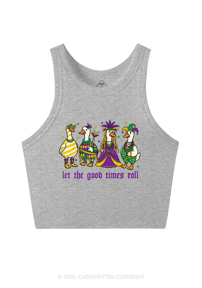 Let The Good Times Roll Y2K Crop Tank Top Cherrykitten