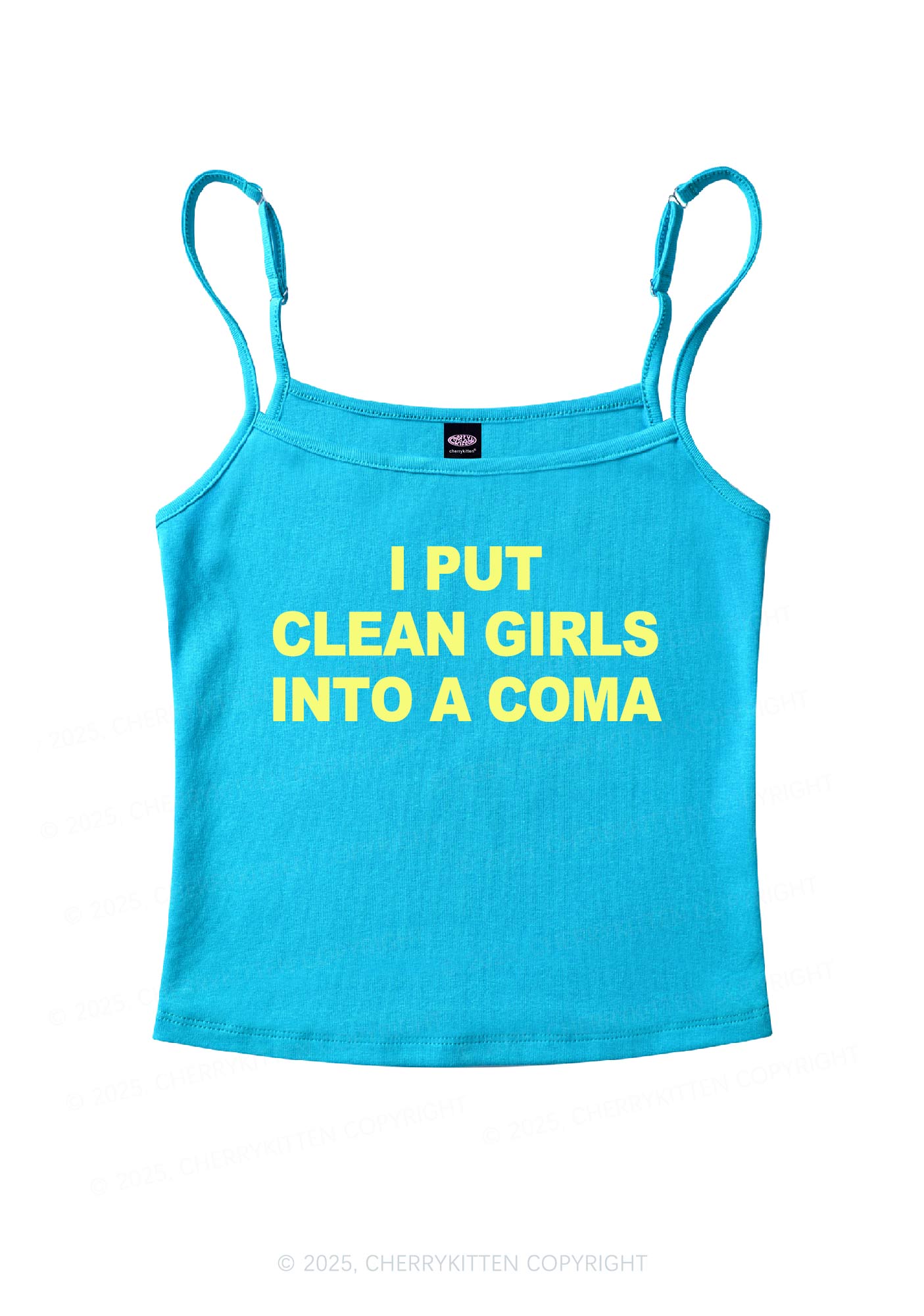 Put Clean Girls Into Coma Y2K Spaghetti Strap Cami Cherrykitten