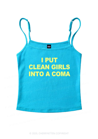 Put Clean Girls Into Coma Y2K Spaghetti Strap Cami Cherrykitten