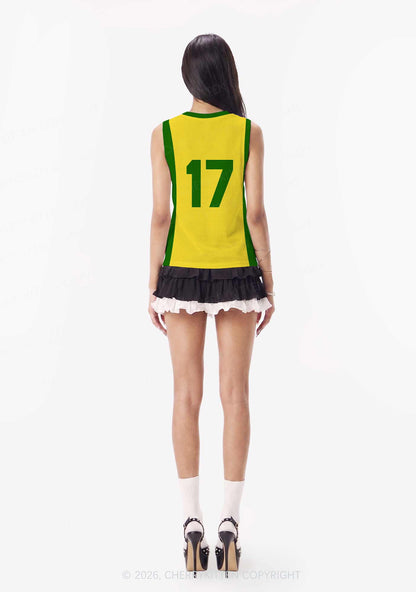 Yellow Cowgirl Wrangler Pride Y2K Sport Jersey Tank Cherrykitten
