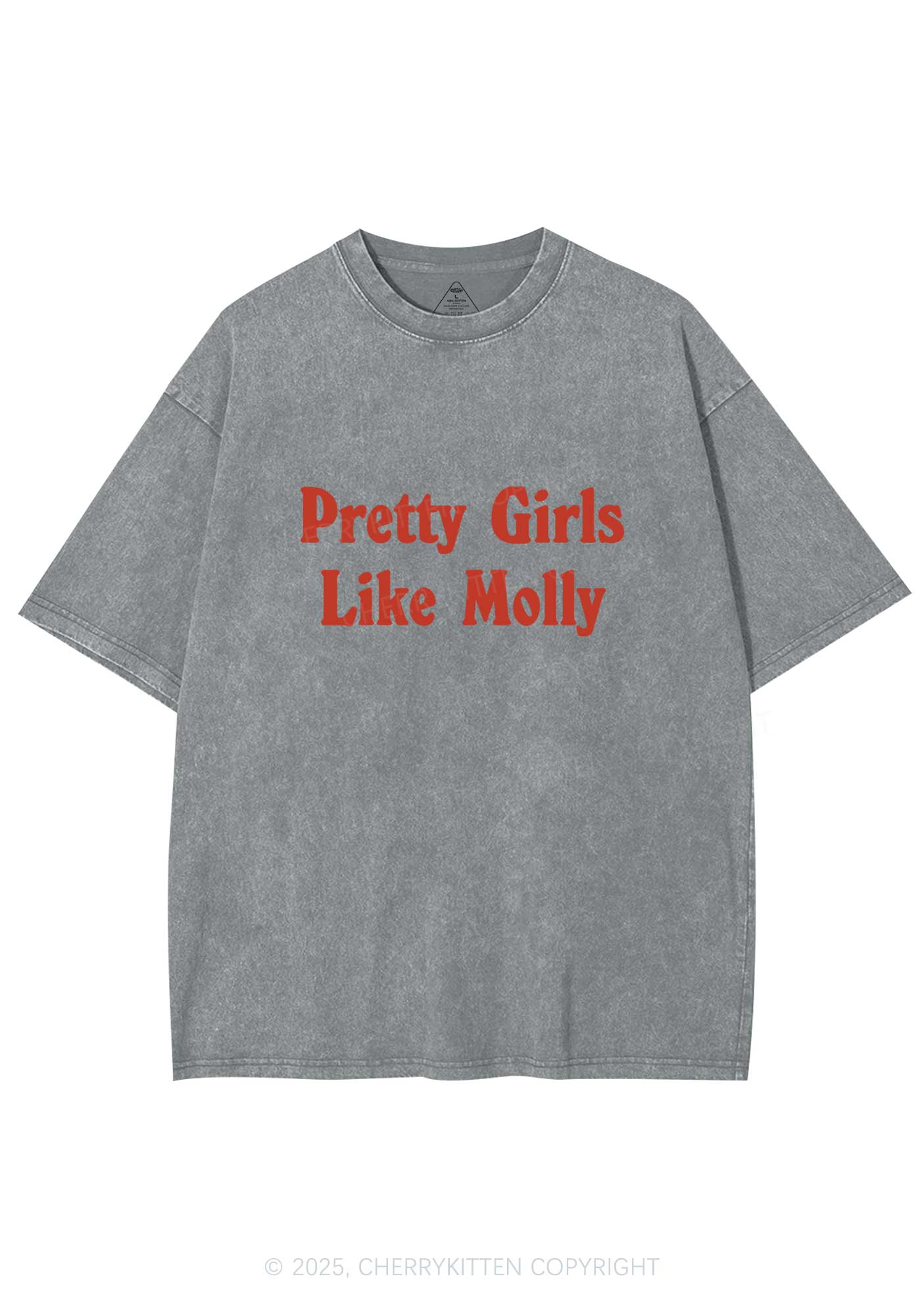 Pretty Girls Like Molly Y2K Washed Tee Cherrykitten