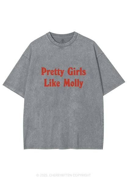 Pretty Girls Like Molly Y2K Washed Tee Cherrykitten