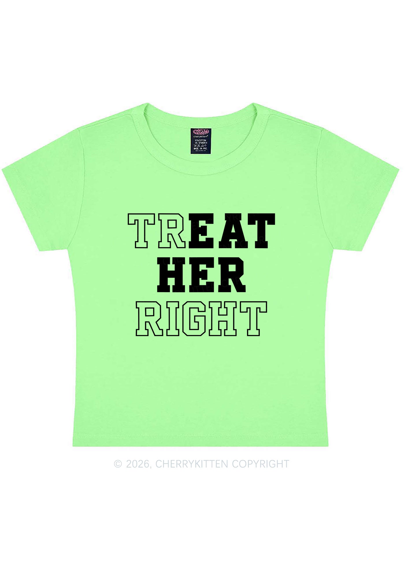 Eat Her Right Pride Y2K Baby Tee Cherrykitten