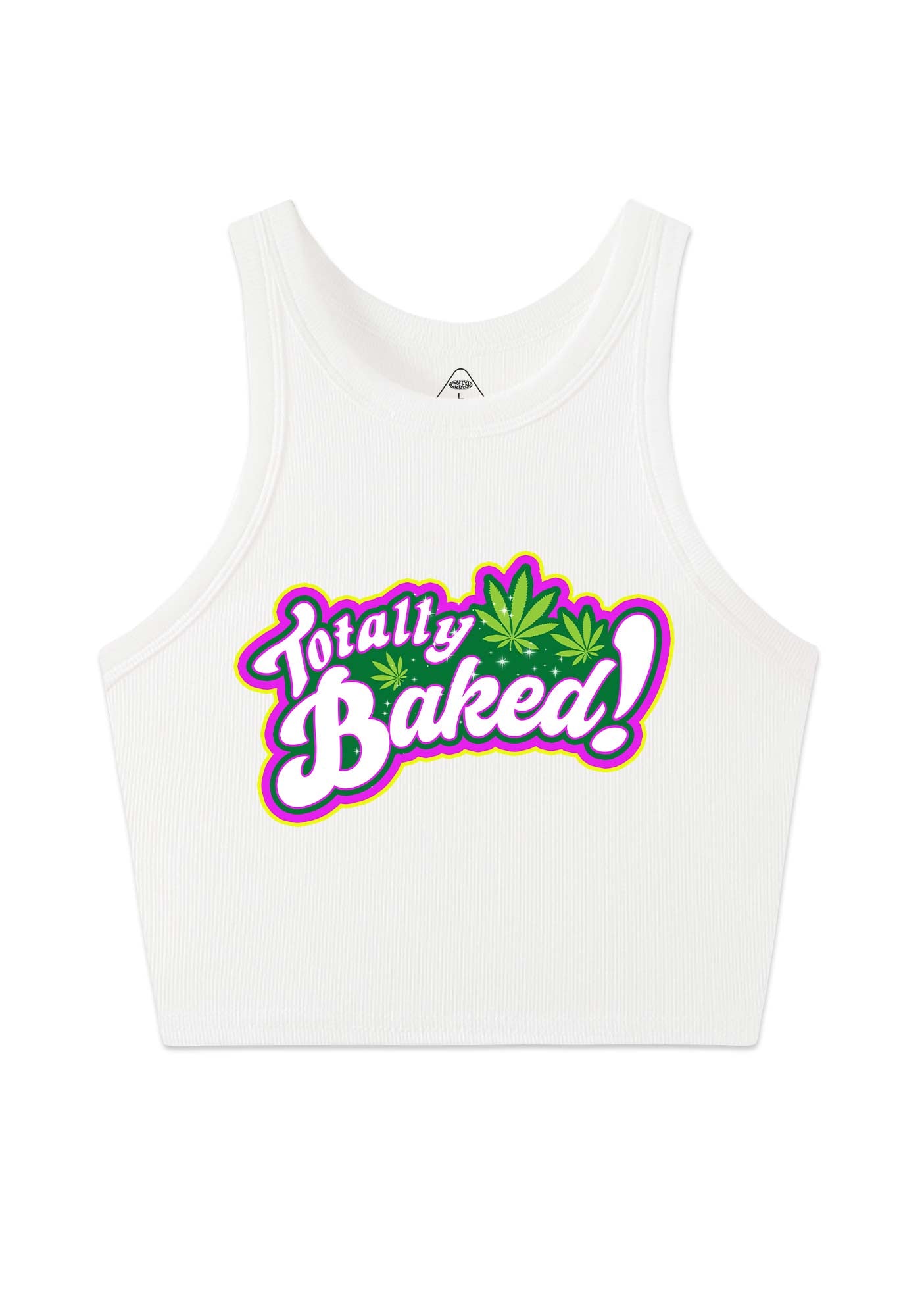 Totally Baked Y2K Crop Tank Top Cherrykitten